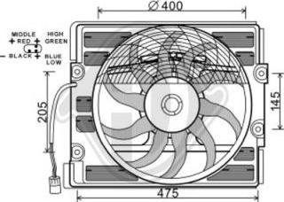 Diederichs DCL1009 - Ventilateur, condenseur de climatisation droxauto.com