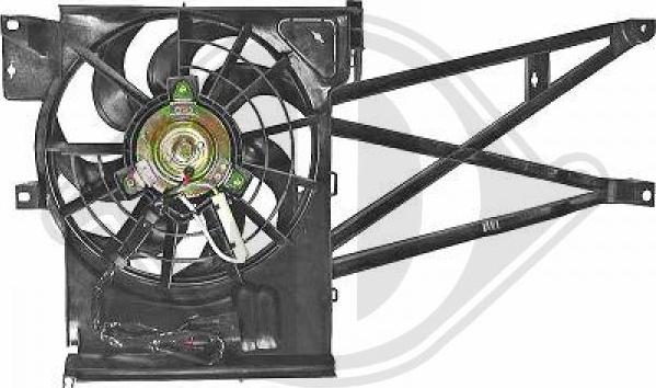 Diederichs DCL1021 - Ventilateur, condenseur de climatisation droxauto.com