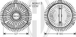 Diederichs DCL1252 - Embrayage, ventilateur de radiateur droxauto.com
