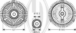 Diederichs DCL1268 - Embrayage, ventilateur de radiateur droxauto.com