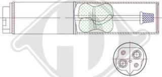 Diederichs DCT1197 - Filtre déshydratant, climatisation droxauto.com