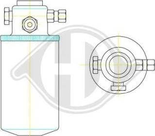Diederichs DCT1148 - Filtre déshydratant, climatisation droxauto.com