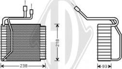 Diederichs DCV1047 - Évaporateur climatisation droxauto.com