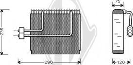 Diederichs DCV1150 - Évaporateur climatisation droxauto.com