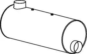 Dinex 18316 - Pot de détente / silencieux arrière droxauto.com