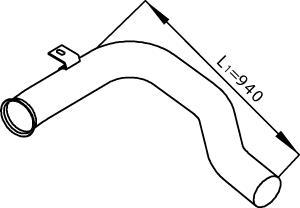 Dinex 21213 - Tuyau d'échappement droxauto.com