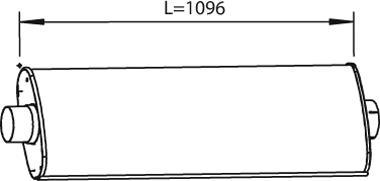 Dinex 28312 - Pot de détente / silencieux arrière droxauto.com