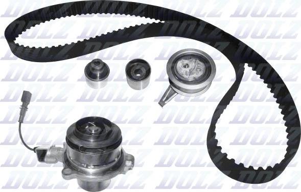 DOLZ KD153V - Pompe à eau + kit de courroie de distribution droxauto.com