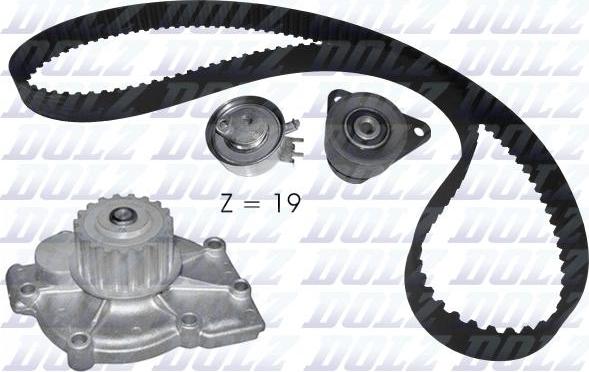DOLZ KD115 - Pompe à eau + kit de courroie de distribution droxauto.com
