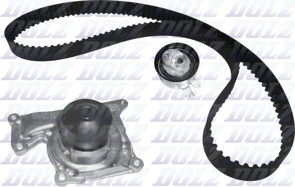 DOLZ KD113 - Pompe à eau + kit de courroie de distribution droxauto.com