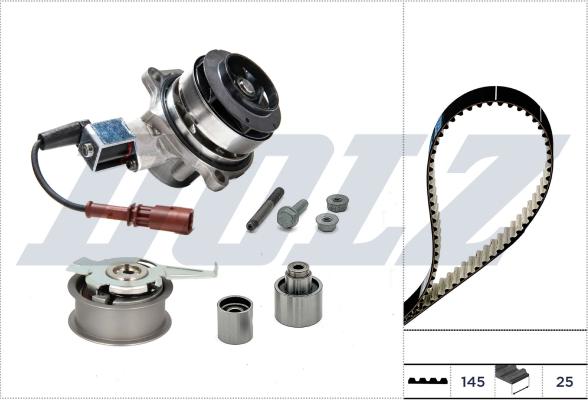 DOLZ KD304V - Pompe à eau + kit de courroie de distribution droxauto.com