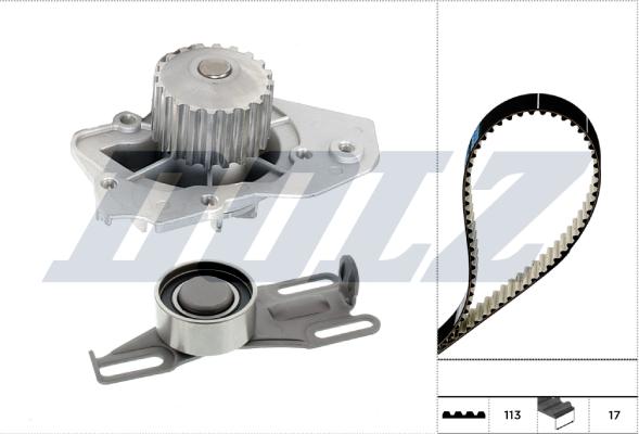 DOLZ KD305 - Pompe à eau + kit de courroie de distribution droxauto.com