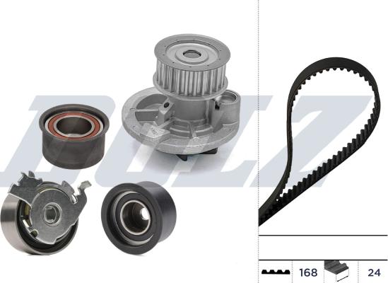 DOLZ KD316 - Pompe à eau + kit de courroie de distribution droxauto.com