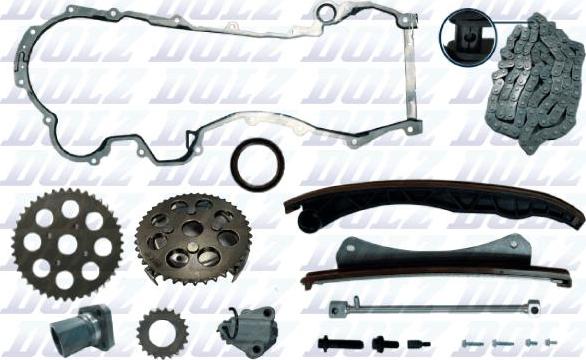 DOLZ SKCO158 - Kit de distribution par chaîne droxauto.com