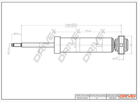 Dr!ve+ DP1610.10.0194 - Amortisseur droxauto.com