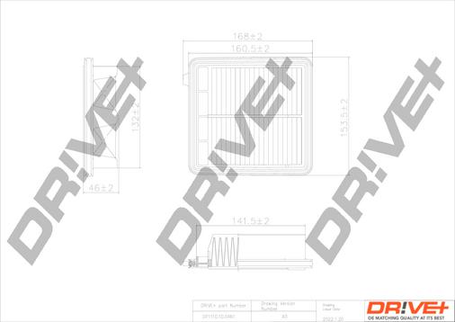Dr!ve+ DP1110.10.0461 - Filtre à air droxauto.com