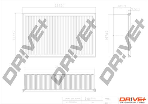 Dr!ve+ DP1110.10.0555 - Filtre à air droxauto.com