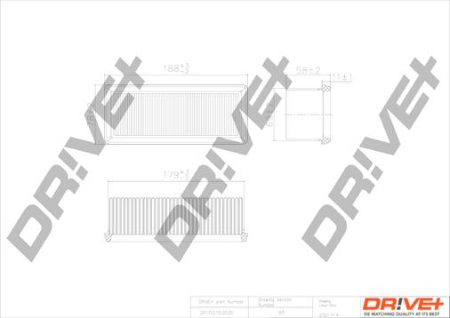 Dr!ve+ DP1110.10.0535 - Filtre à air droxauto.com