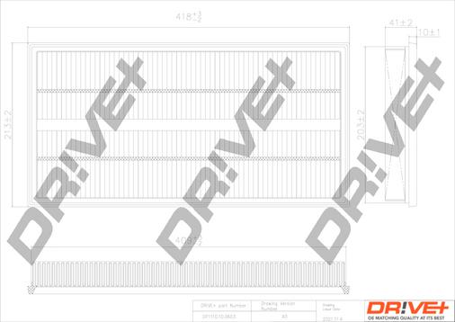 Dr!ve+ DP1110.10.0603 - Filtre à air droxauto.com