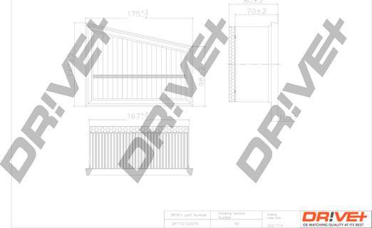 Dr!ve+ DP1110.10.0070 - Filtre à air droxauto.com