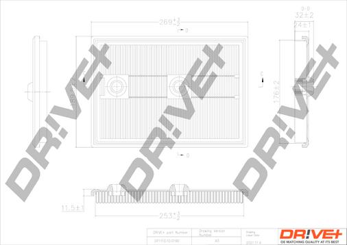 Dr!ve+ DP1110.10.0190 - Filtre à air droxauto.com