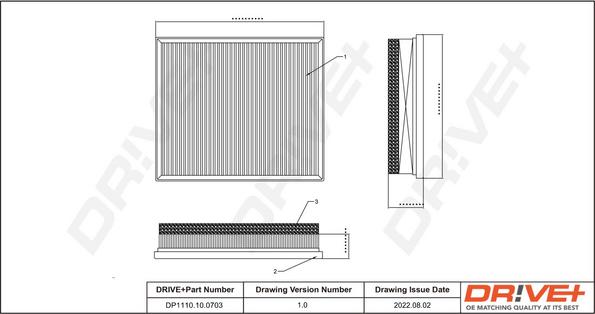 Dr!ve+ DP1110.10.0703 - Filtre à air droxauto.com