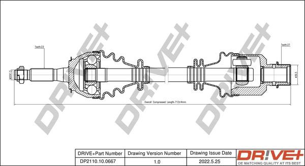 Dr!ve+ DP2110.10.0667 - Arbre de transmission droxauto.com