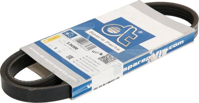 DT Spare Parts 3.34300 - Courroie trapézoïdale à nervures droxauto.com