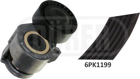 DÜRER 163017 - Jeu de courroies trapézoïdales à nervures droxauto.com