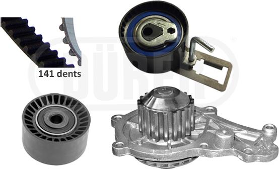 DÜRER PA121025 - Pompe à eau + kit de courroie de distribution droxauto.com