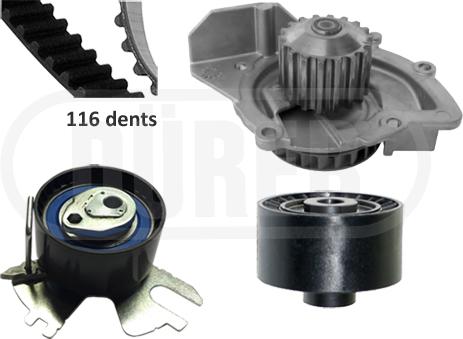 DÜRER PA121026 - Pompe à eau + kit de courroie de distribution droxauto.com