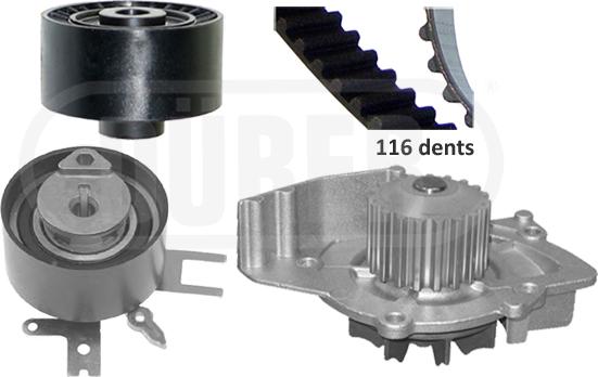 DÜRER PA121148 - Pompe à eau + kit de courroie de distribution droxauto.com