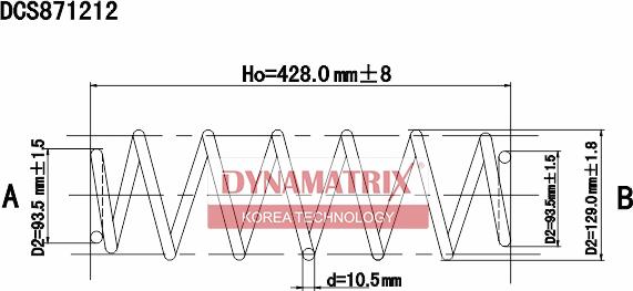 Dynamatrix DCS871212 - Ressort de suspension droxauto.com