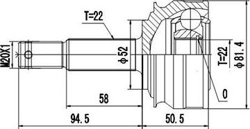 Dynamatrix DCV844041 - Jeu de joints, arbre de transmission droxauto.com