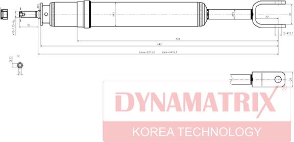 Dynamatrix DSA341845 - Amortisseur droxauto.com