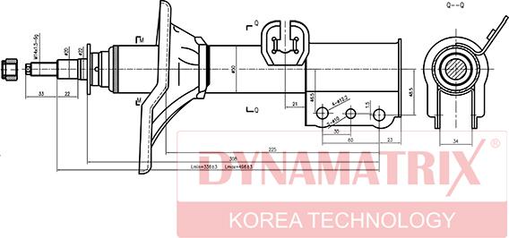 Dynamatrix DSA334034 - Amortisseur droxauto.com