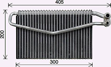 EACLIMA 43B45003 - Évaporateur climatisation droxauto.com