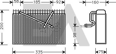 EACLIMA 43B54003 - Évaporateur climatisation droxauto.com