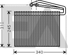 EACLIMA 43B54011 - Évaporateur climatisation droxauto.com