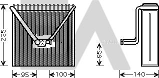 EACLIMA 43B61001 - Évaporateur climatisation droxauto.com