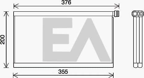 EACLIMA 43B63002 - Évaporateur climatisation droxauto.com