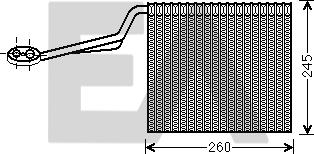 EACLIMA 43B02008 - Évaporateur climatisation droxauto.com