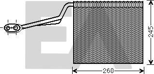 EACLIMA 43B02007 - Évaporateur climatisation droxauto.com