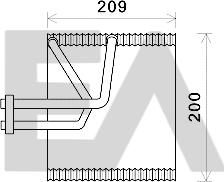 EACLIMA 43B14003 - Évaporateur climatisation droxauto.com