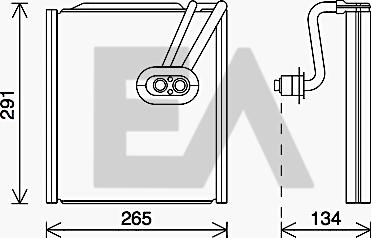 EACLIMA 43B36003 - Évaporateur climatisation droxauto.com