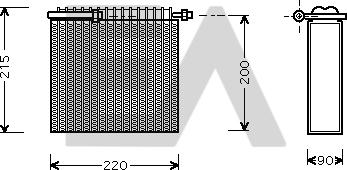 EACLIMA 43B25003 - Évaporateur climatisation droxauto.com