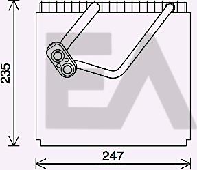 EACLIMA 43B28013 - Évaporateur climatisation droxauto.com