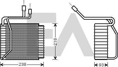 EACLIMA 43B22006 - Évaporateur climatisation droxauto.com