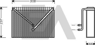 EACLIMA 43B78005 - Évaporateur climatisation droxauto.com