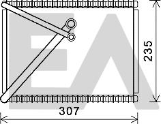 EACLIMA 43B78008 - Évaporateur climatisation droxauto.com